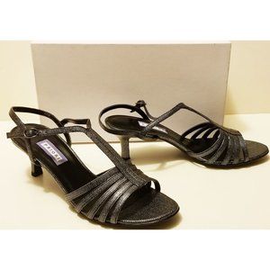 PRIORI black silver MALVILA strappy heeled SANDALS